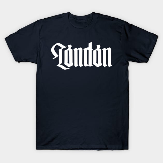 London - White T-Shirt by ConradGarner